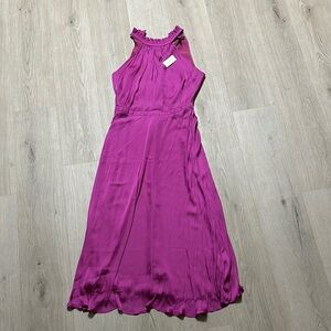NWT Banana Republic Sleeveless Elegant Magenta Party Wedding Maxi Dress